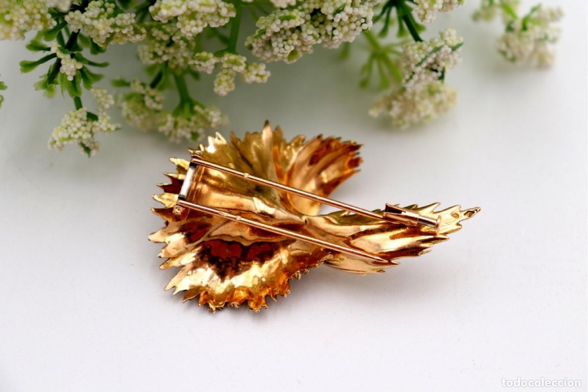 Joyeria: Broche de oro de 18 quilates con diamantes - Foto 4