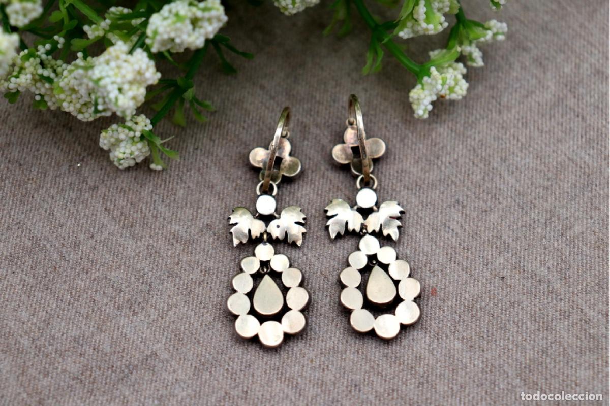 Joyeria: Pendientes de oro y plata con diamantes. - Foto 3