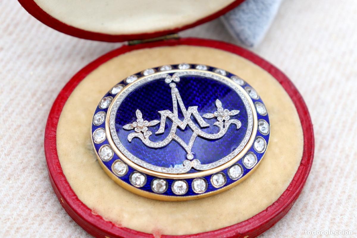 Joyeria: Broche de oro de 19,2 quilates con diamantes - Foto 2
