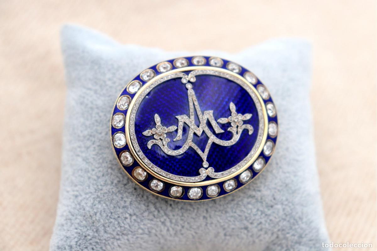 Joyeria: Broche de oro de 19,2 quilates con diamantes - Foto 6