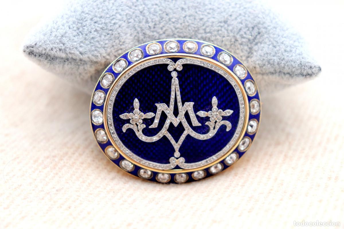 Joyeria: Broche de oro de 19,2 quilates con diamantes - Foto 8