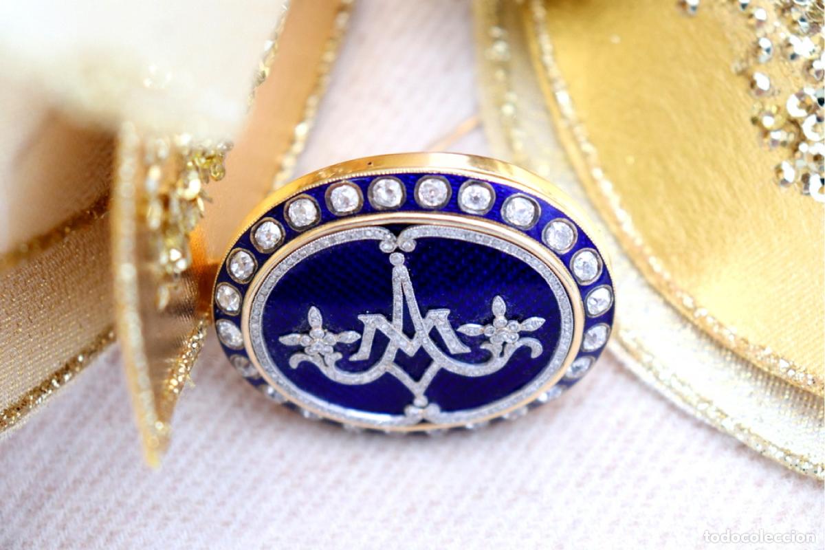 Joyeria: Broche de oro de 19,2 quilates con diamantes - Foto 9