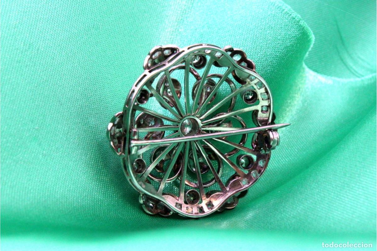 Joyeria: Broche de oro de 19,2 quilates con diamantes - Foto 3