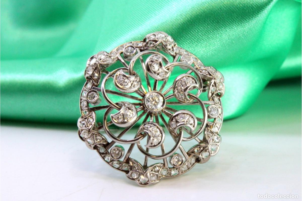 Joyeria: Broche de oro de 19,2 quilates con diamantes - Foto 6