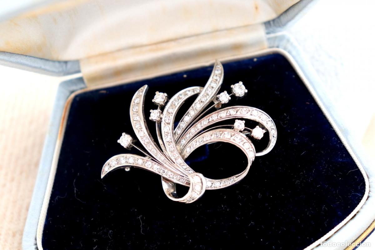 Joyeria: Broche de oro de 19,2 quilates con diamantes - Foto 1