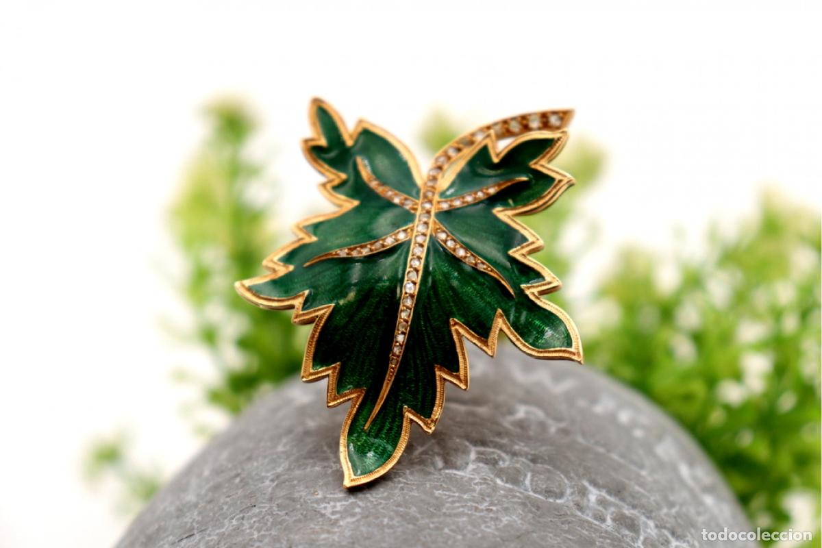 Joyeria: Broche de oro de 19,2 quilates con diamantes - Foto 6