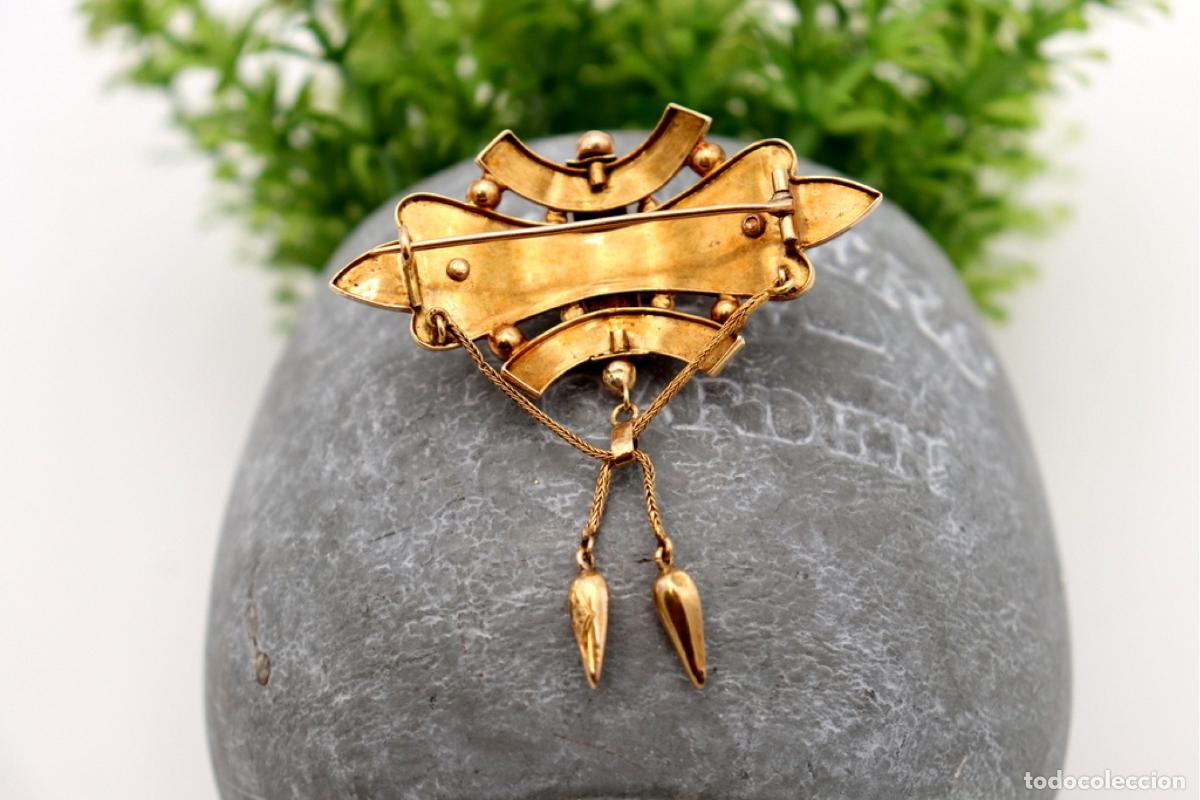 Joyeria: Broche de oro de 19,2 quilates con perlas - Foto 4