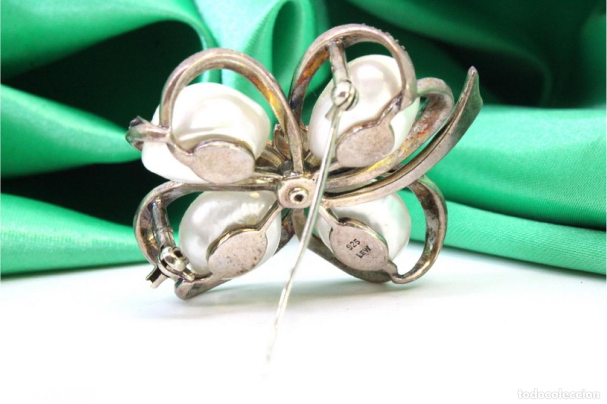 Joyeria: Broche de plata con perlas - Foto 5