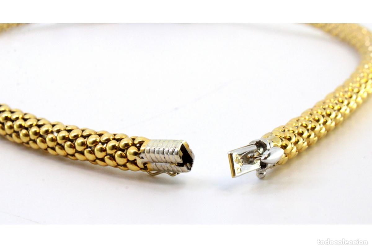 Joyeria: Collar de oro de 19,2 quilates con perla y diamantes - Foto 4