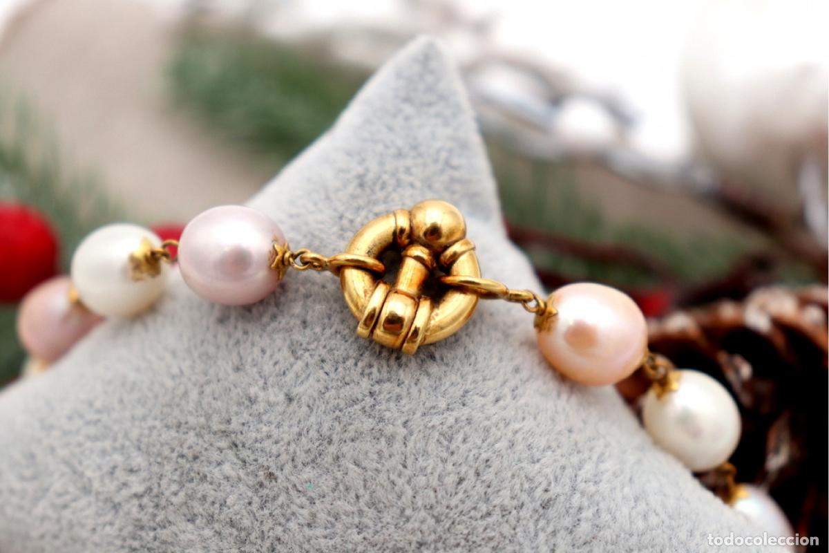 Joyeria: Collar de oro de 19,2 quilates con perlas - Foto 6