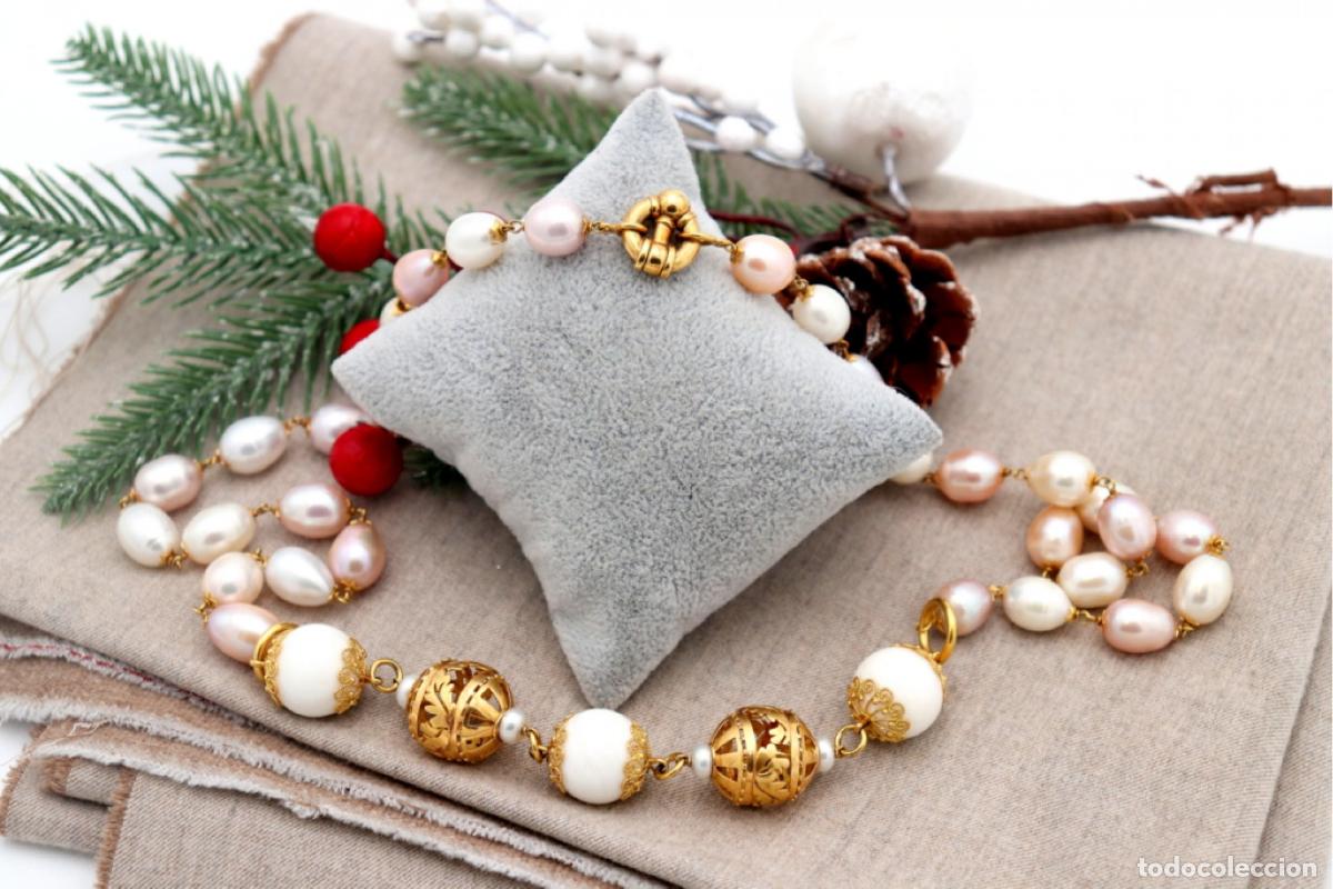 Joyeria: Collar de oro de 19,2 quilates con perlas - Foto 1