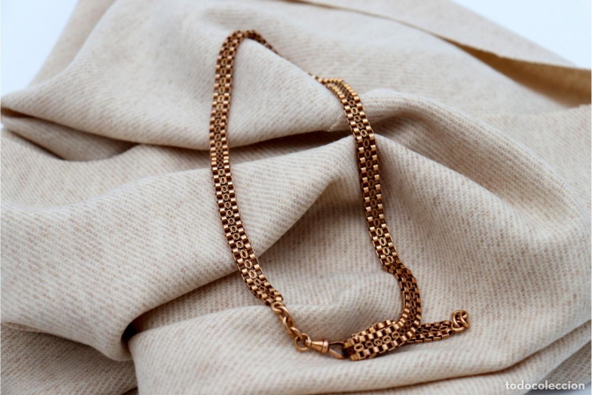 Joyeria: Collar/cadena de reloj de oro de 19,2 quilates - Foto 8