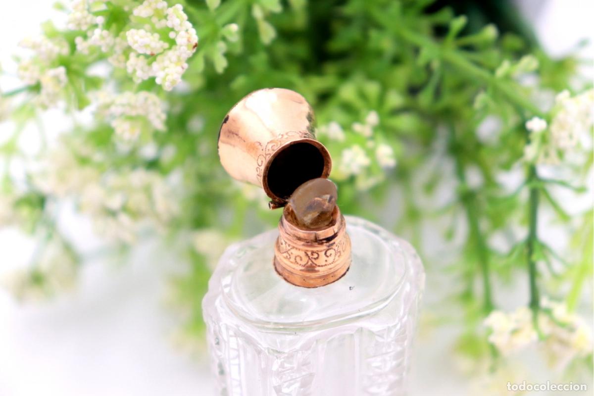 Joyeria: Frasco de perfume, fabricado en cristal y oro de 15K. - Foto 5