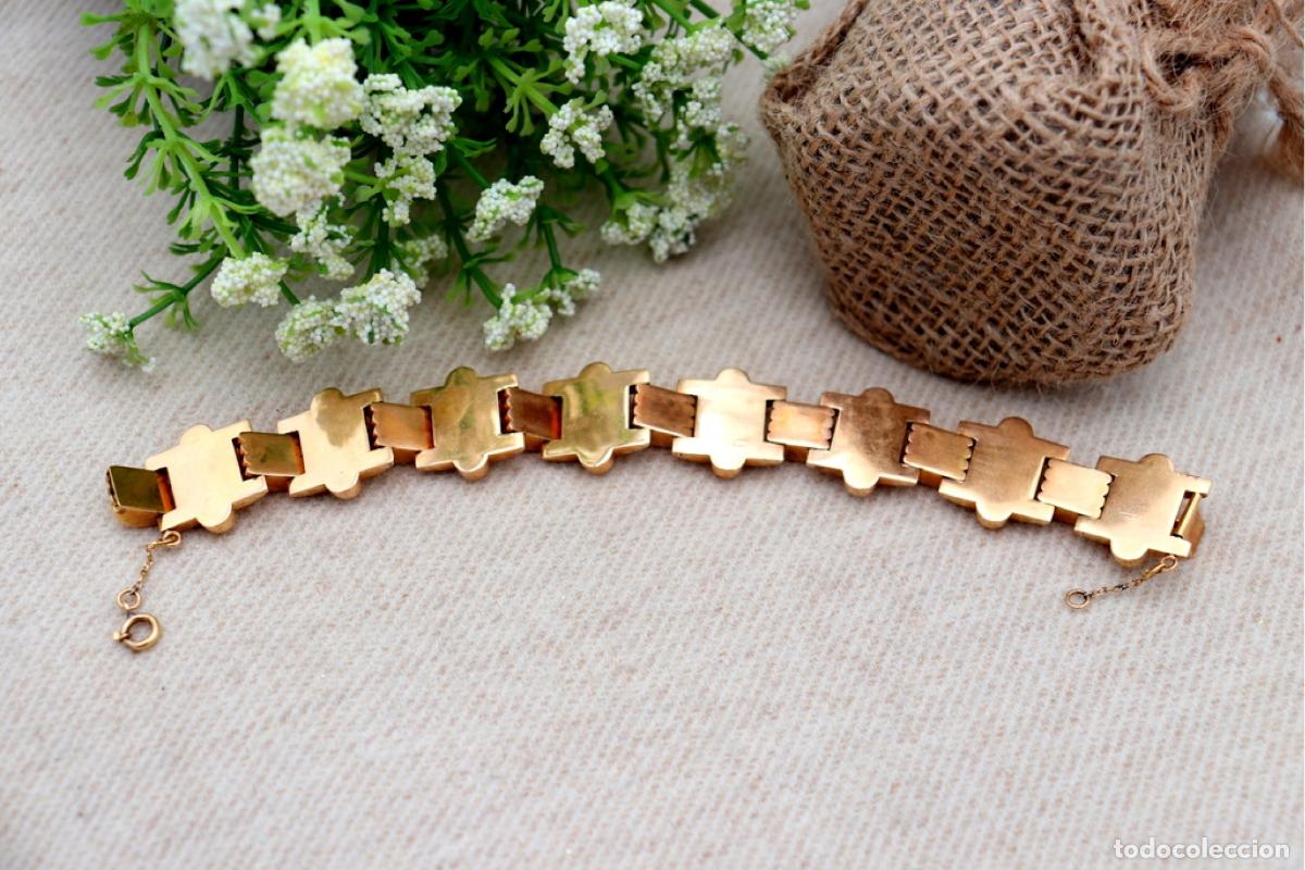 Joyeria: Pulsera en oro de 19,2 quilates y plata - Art D&eacute;co - Foto 5