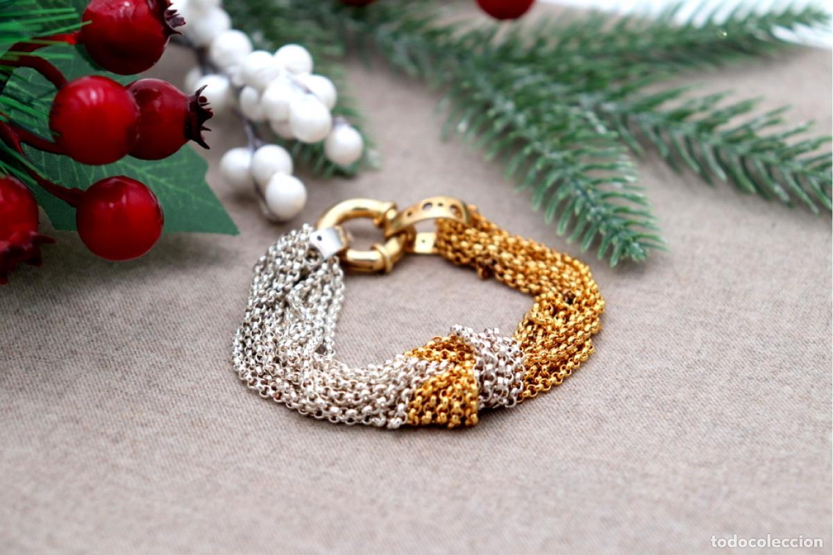 Joyeria: Pulsera de plata bicolor - Foto 3