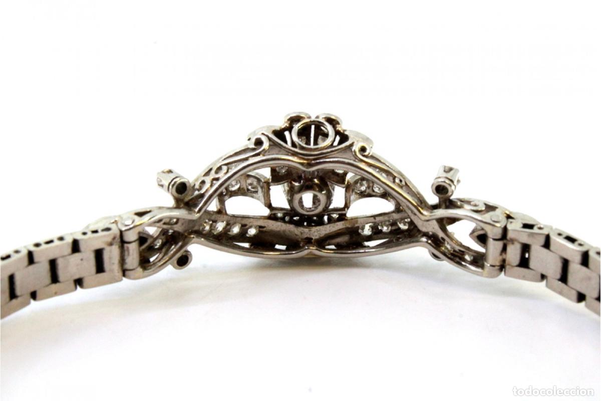 Joyeria: Pulsera de oro blanco de 19,2K con diamantes. - Foto 6