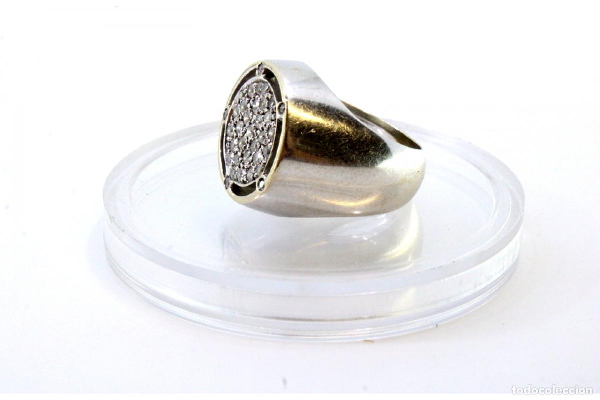 Joyeria: Anillo de oro de 19,2 quilates con diamantes - Foto 3