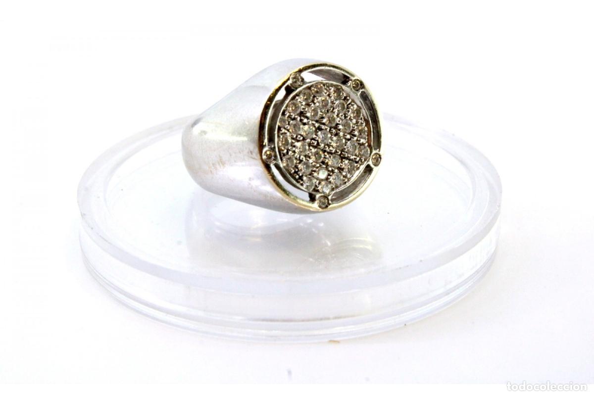 Joyeria: Anillo de oro de 19,2 quilates con diamantes - Foto 5