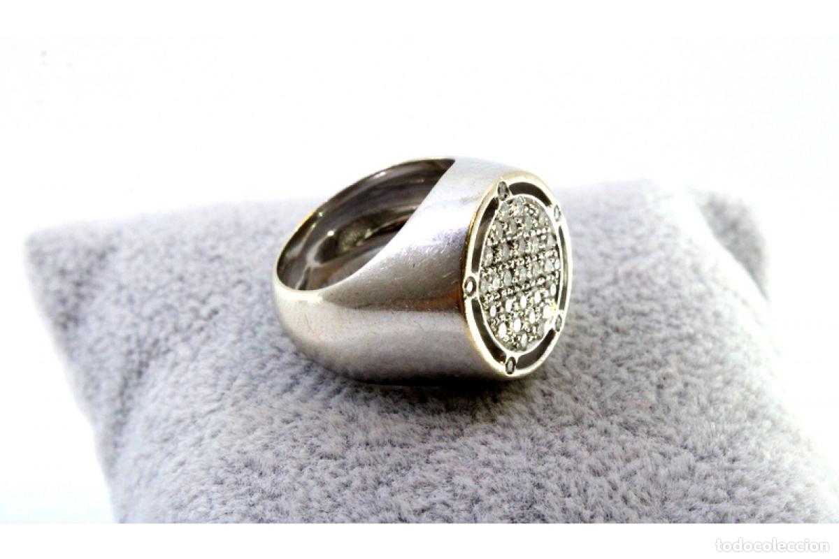 Joyeria: Anillo de oro de 19,2 quilates con diamantes - Foto 1