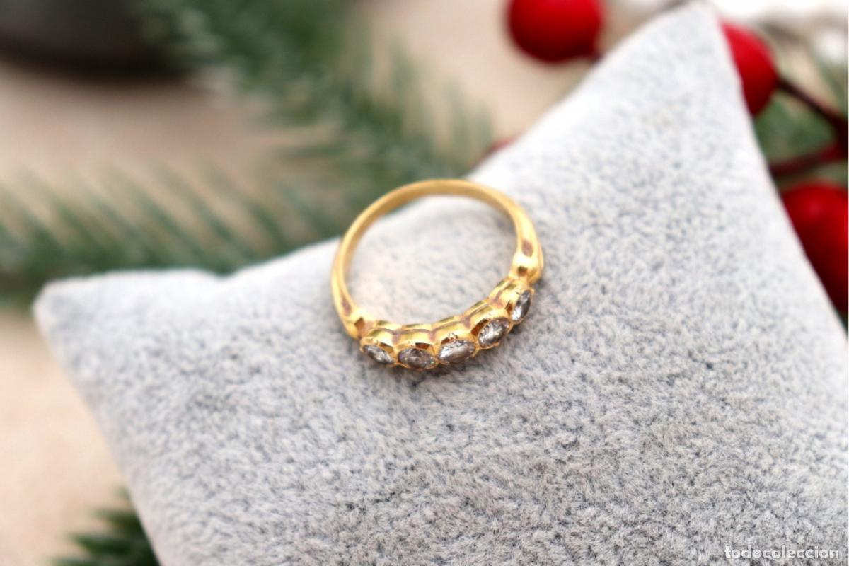 Joyeria: Anillo de oro de 19,2 quilates con diamantes - Foto 3