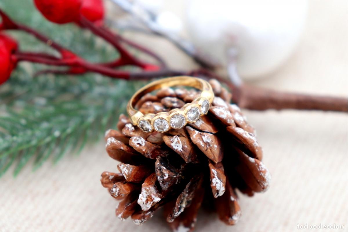 Joyeria: Anillo de oro de 19,2 quilates con diamantes - Foto 6