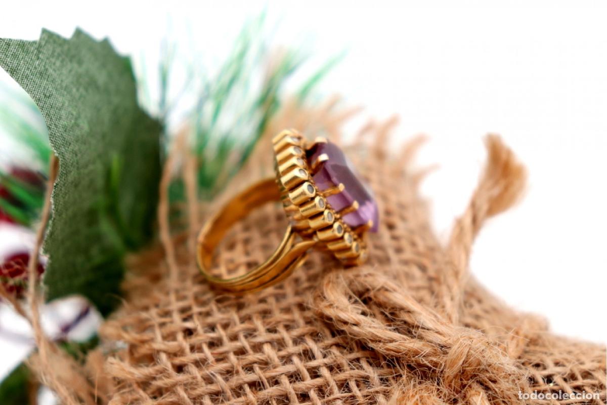 Joyeria: Anillo de oro de 19,2 quilates con diamantes - Foto 4