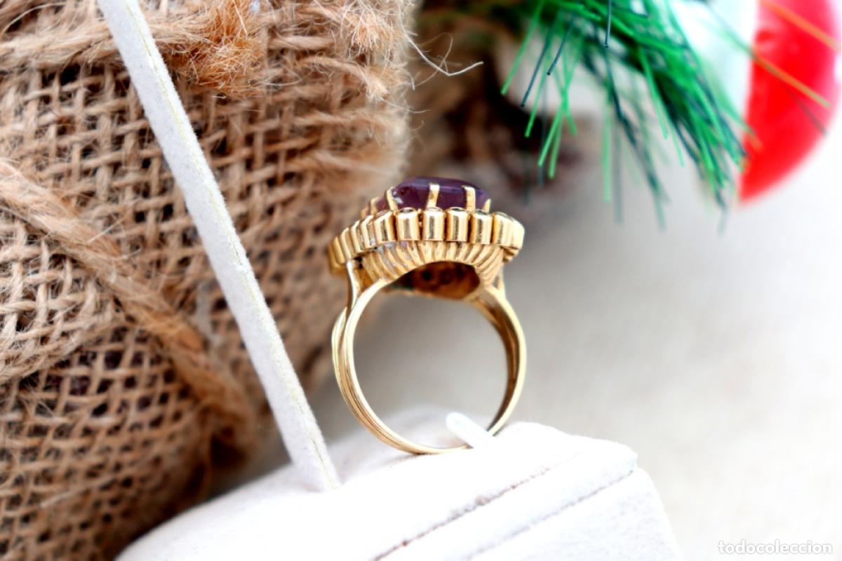 Joyeria: Anillo de oro de 19,2 quilates con diamantes - Foto 5