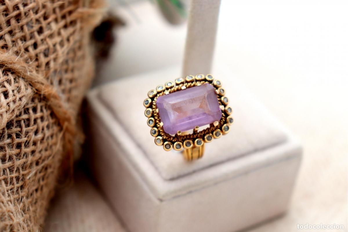 Joyeria: Anillo de oro de 19,2 quilates con diamantes - Foto 6