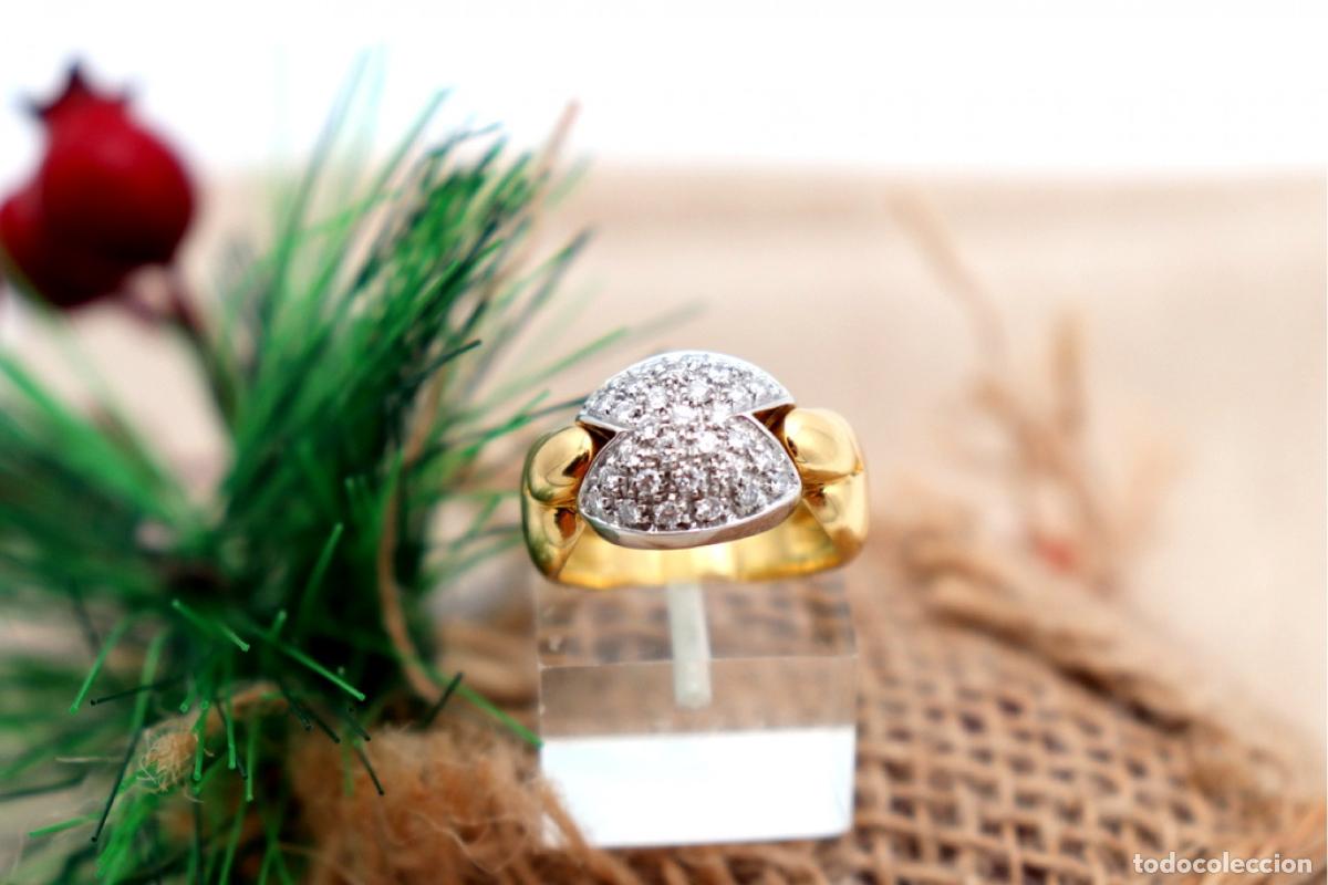 Joyeria: Anillo de oro de 19,2 quilates con diamantes - Foto 8