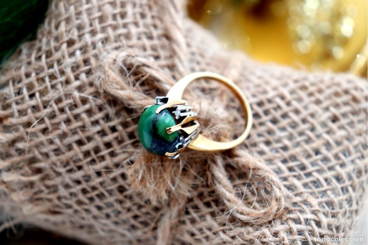 Joyeria: Anillo de oro de 19,2 quilates con diamantes - Foto 2