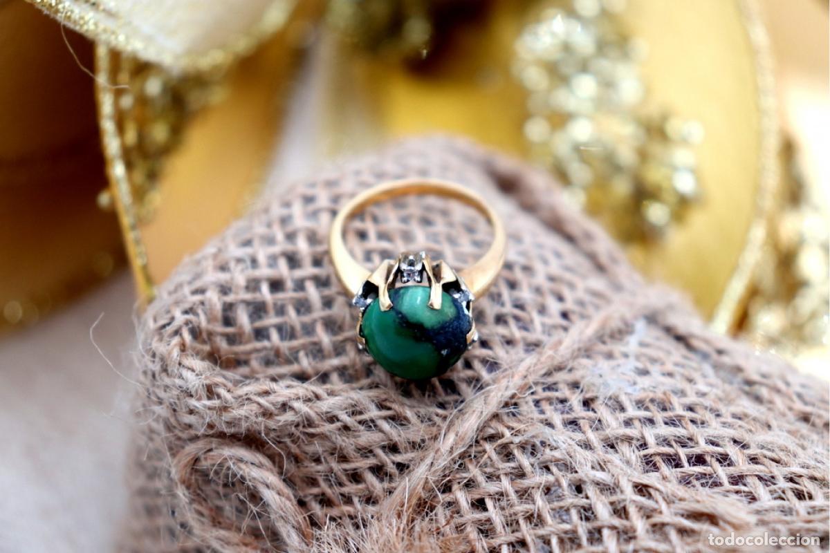 Joyeria: Anillo de oro de 19,2 quilates con diamantes - Foto 5