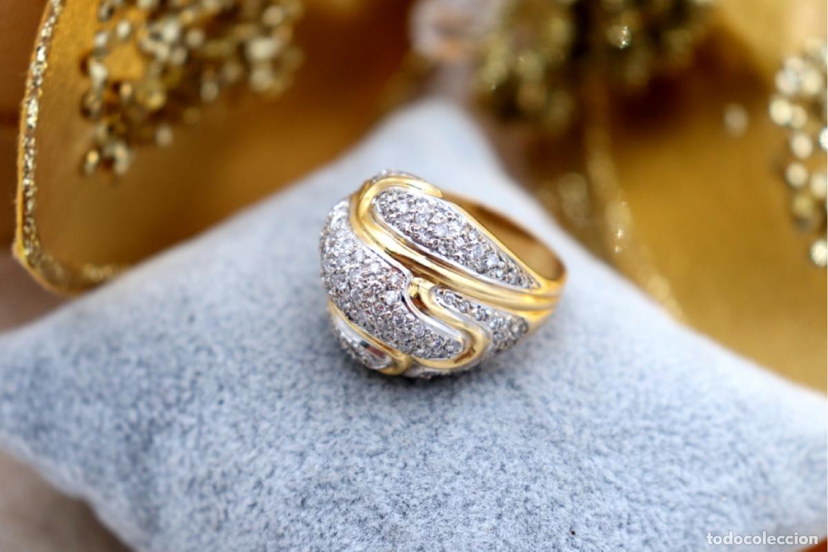 Joyeria: Anillo de oro de 19,2 quilates con diamantes - Foto 3
