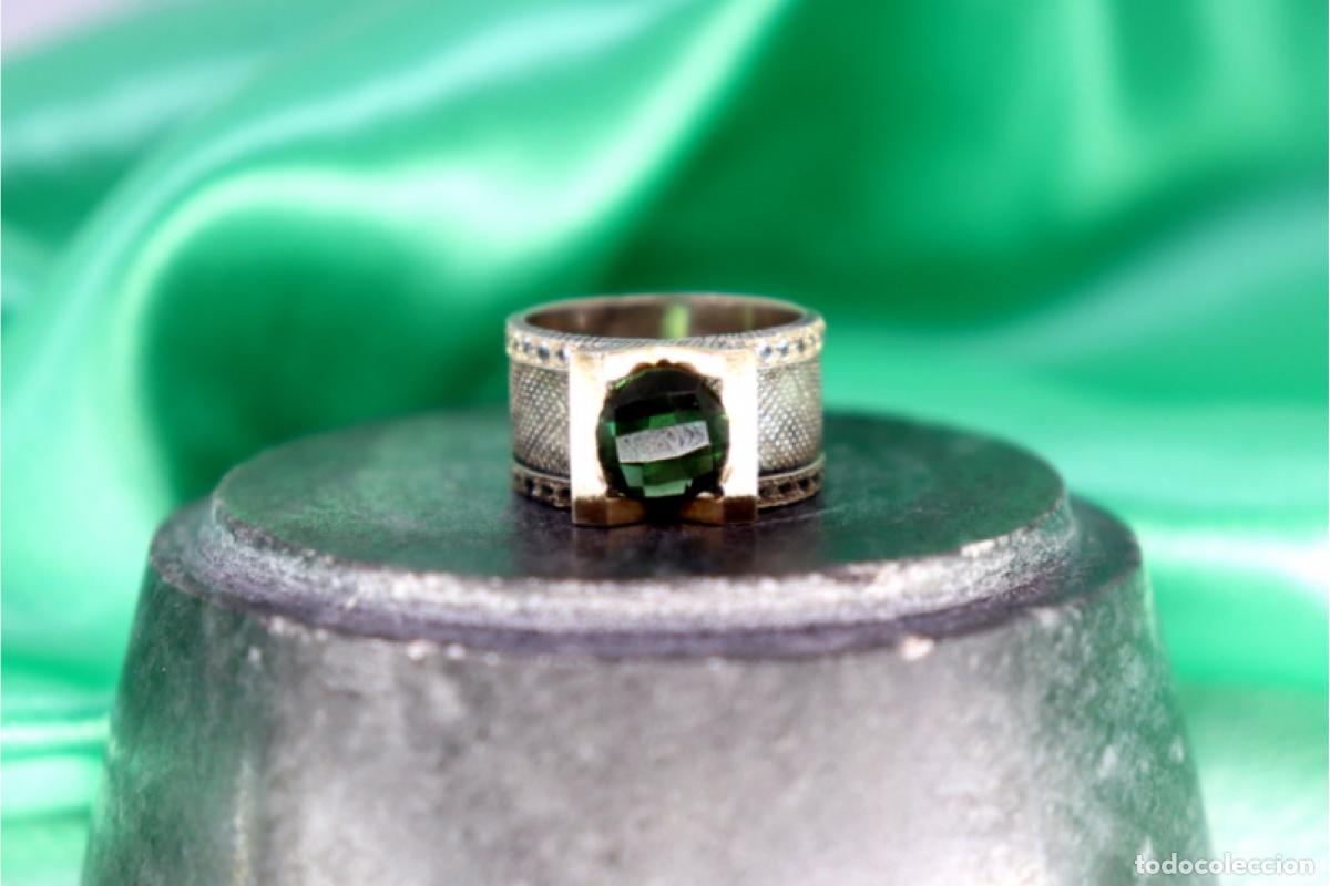 Joyeria: Anillo de oro de 19,2 quilates con turmalina - Foto 3
