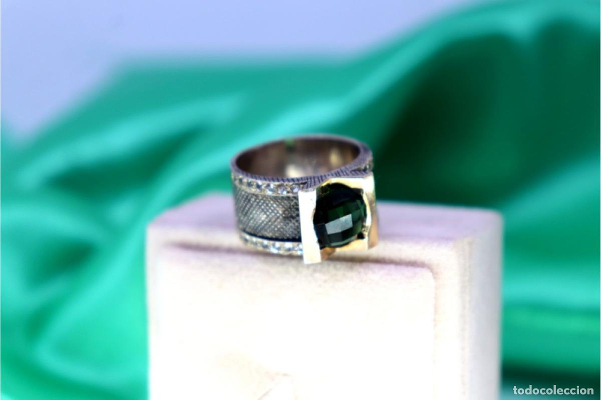 Joyeria: Anillo de oro de 19,2 quilates con turmalina - Foto 5