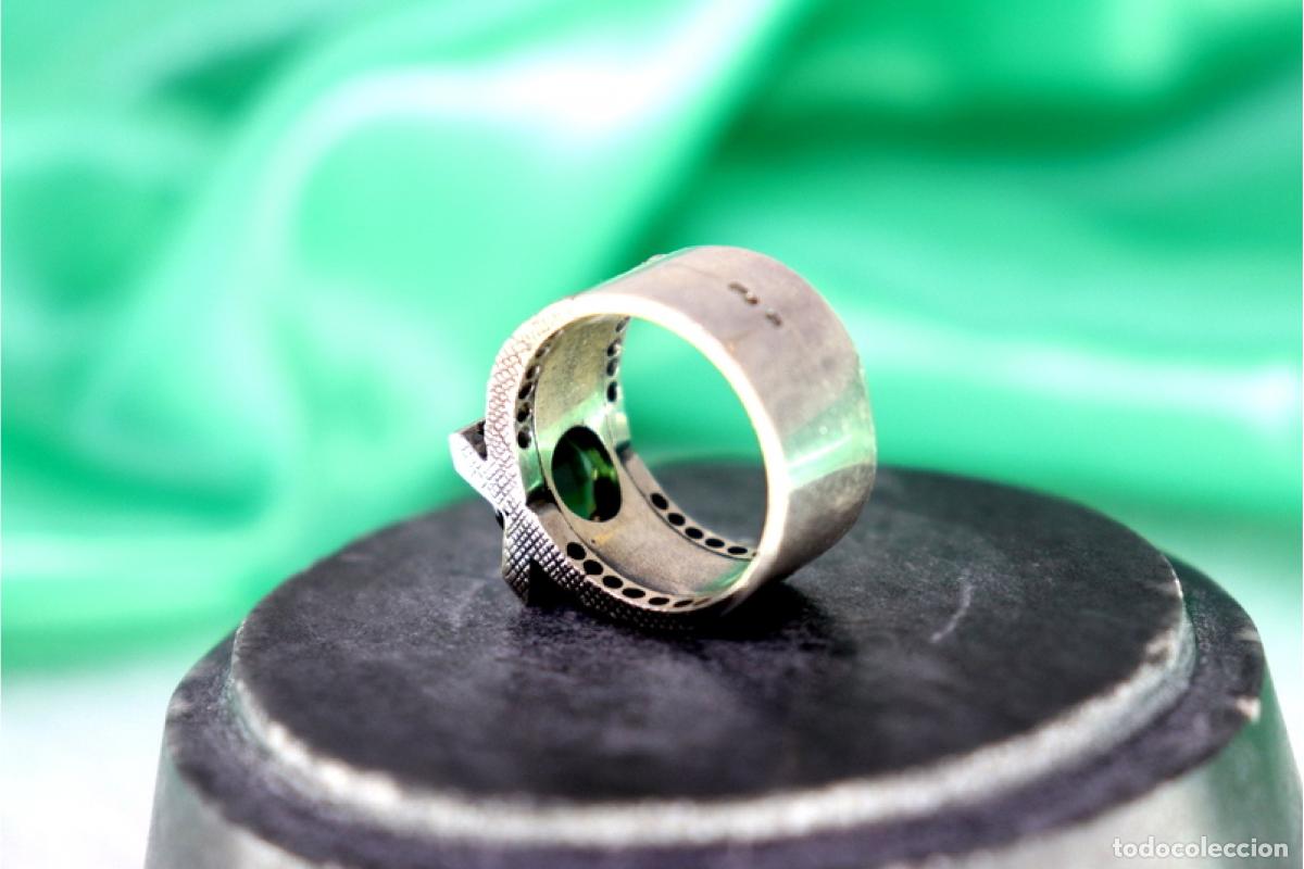 Joyeria: Anillo de oro de 19,2 quilates con turmalina - Foto 6