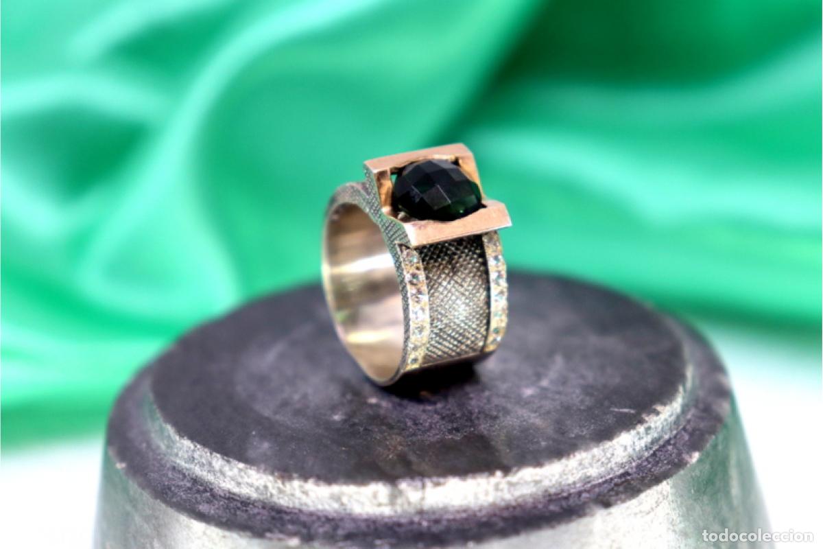 Joyeria: Anillo de oro de 19,2 quilates con turmalina - Foto 7