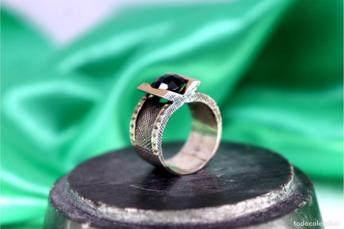 Joyeria: Anillo de oro de 19,2 quilates con turmalina - Foto 8