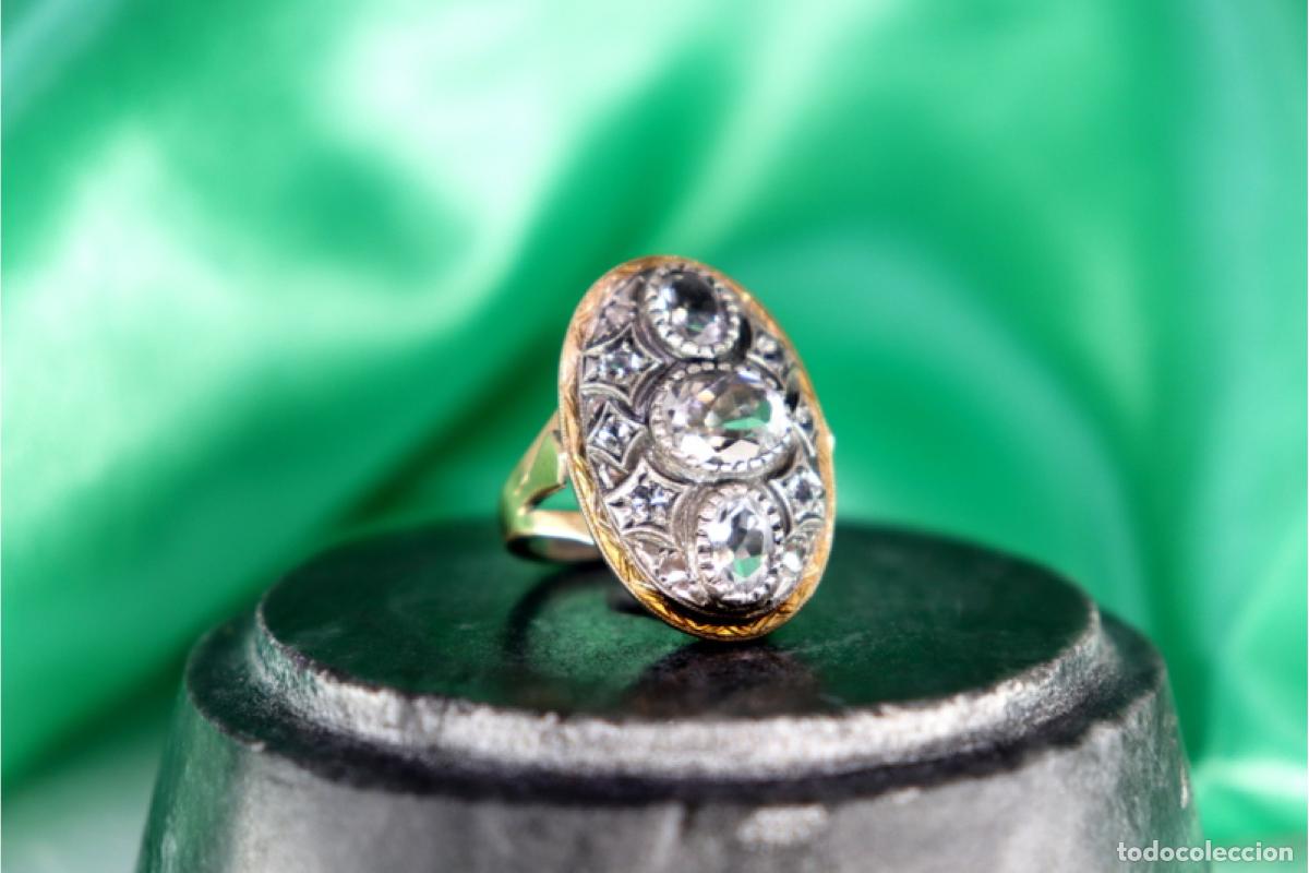 Joyeria: Anillo en oro y plata de 19,2K. - Foto 3