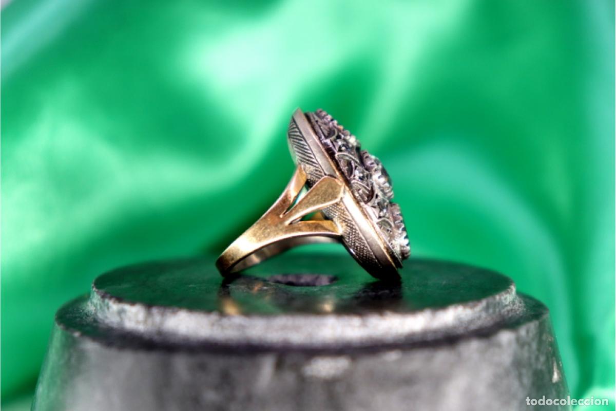 Joyeria: Anillo en oro y plata de 19,2K. - Foto 4