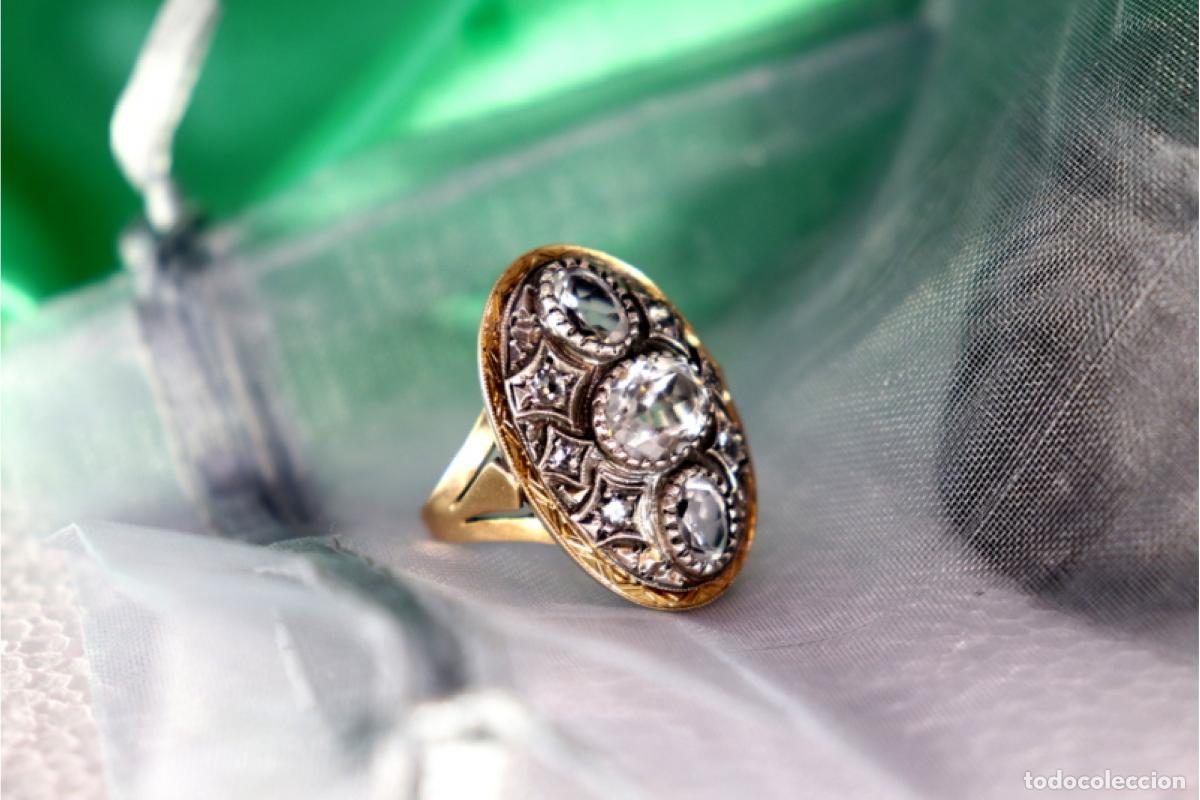 Joyeria: Anillo en oro y plata de 19,2K. - Foto 5