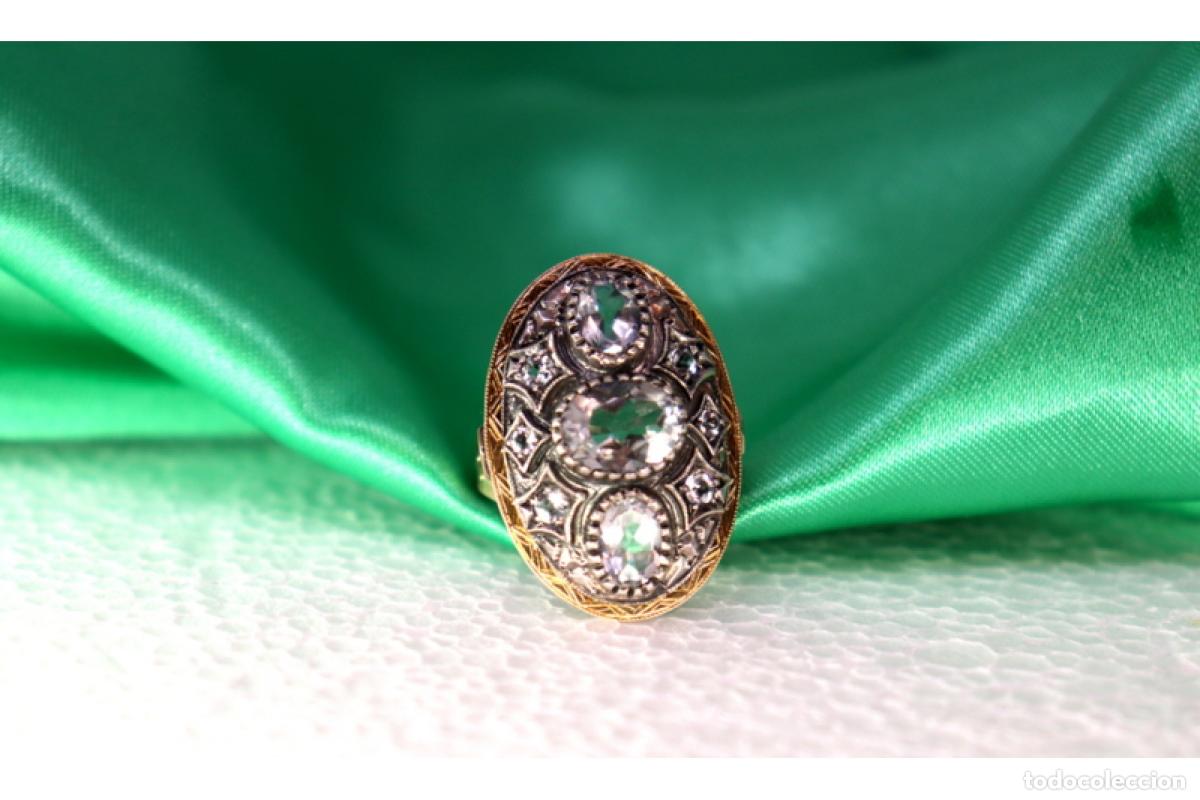 Joyeria: Anillo en oro y plata de 19,2K. - Foto 6