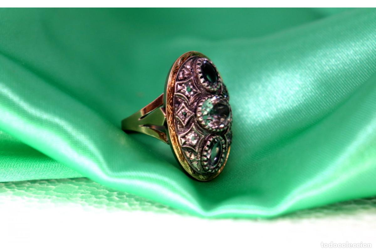 Joyeria: Anillo en oro y plata de 19,2K. - Foto 7