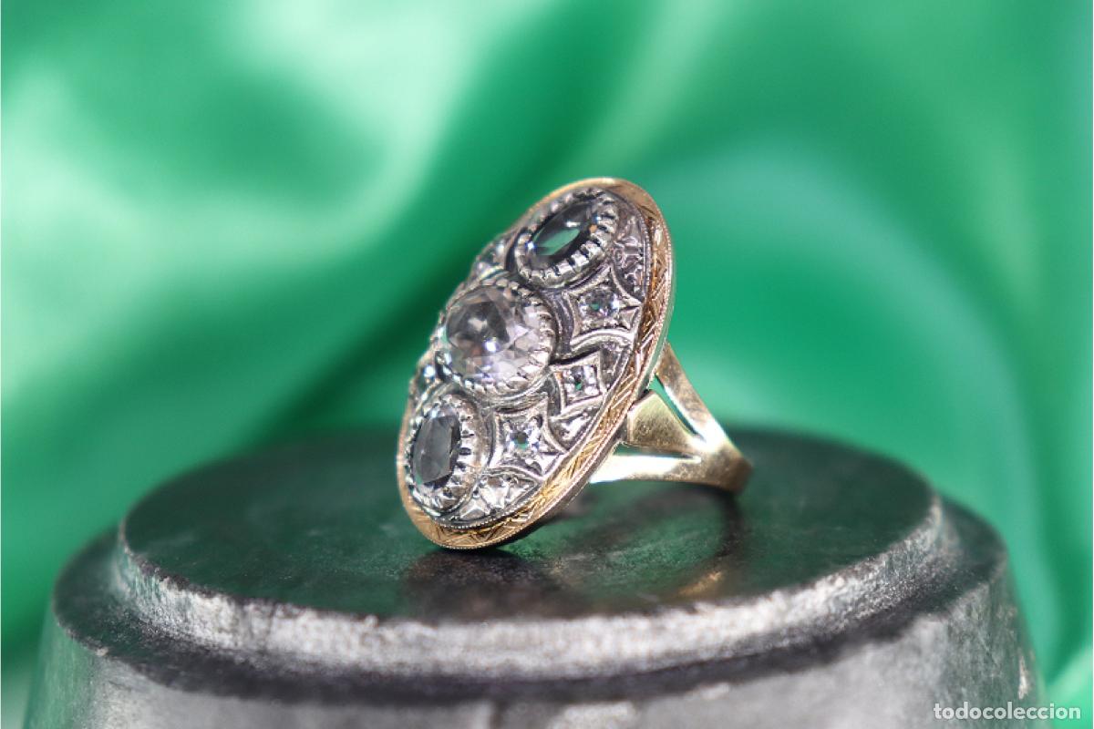 Joyeria: Anillo en oro y plata de 19,2K. - Foto 1