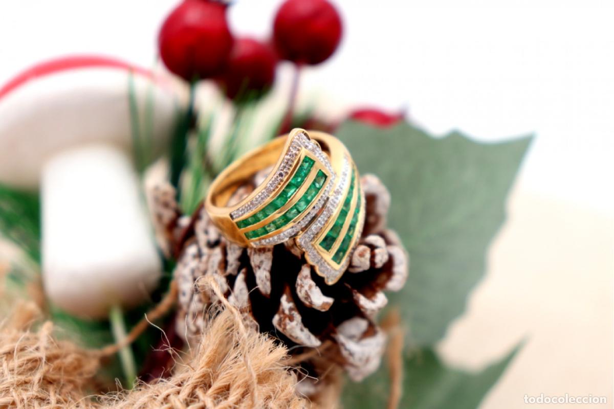 Joyeria: Anillo de oro de 19,2 quilates con diamantes - Foto 2