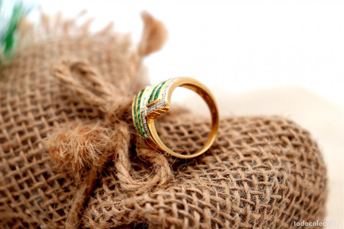 Joyeria: Anillo de oro de 19,2 quilates con diamantes - Foto 4