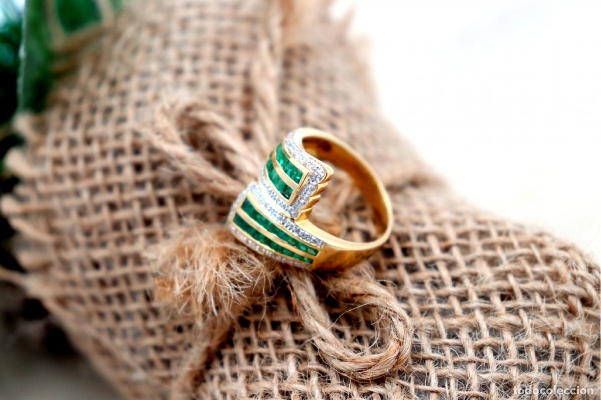 Joyeria: Anillo de oro de 19,2 quilates con diamantes - Foto 6