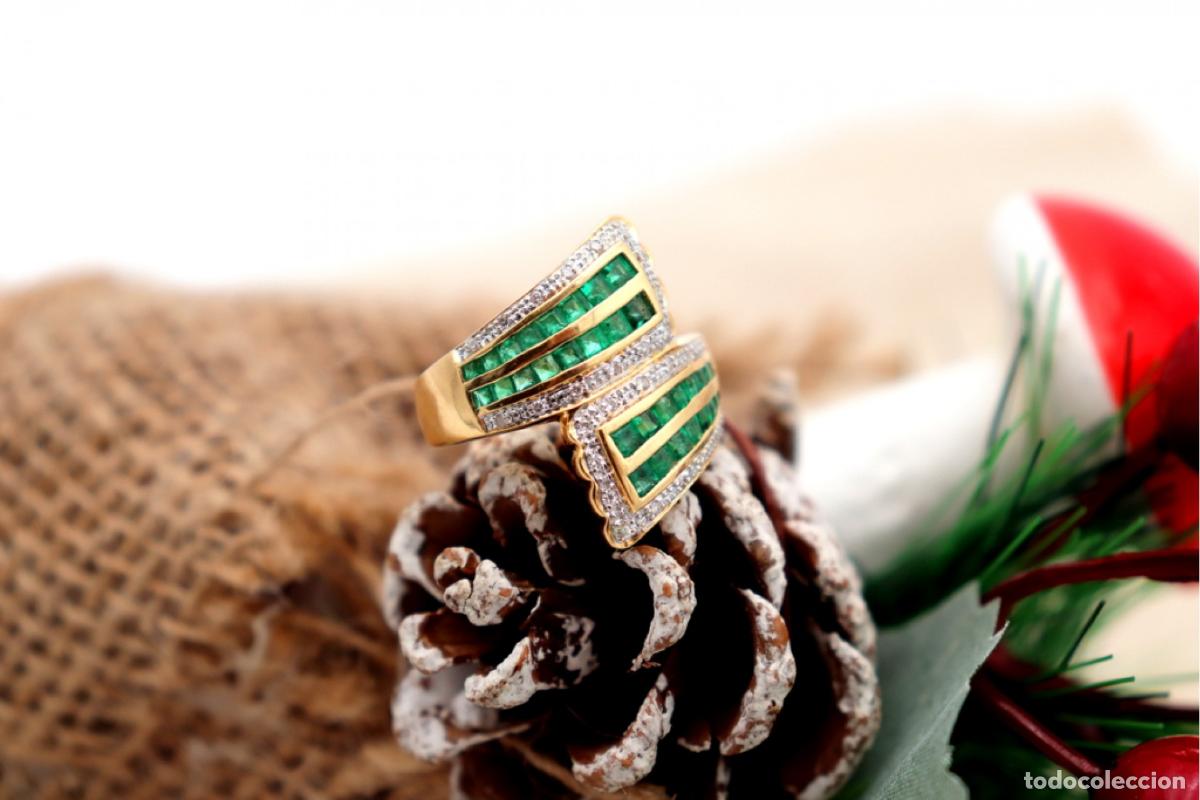 Joyeria: Anillo de oro de 19,2 quilates con diamantes - Foto 1