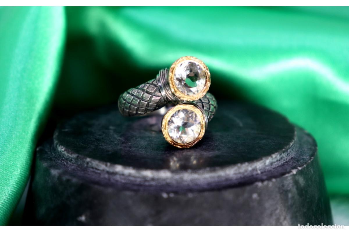 Joyeria: Anillo en oro y plata de 19,2K. - Foto 3
