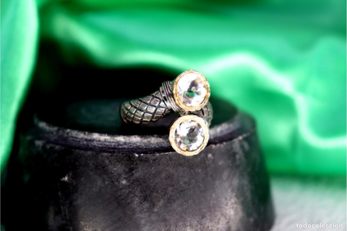 Joyeria: Anillo en oro y plata de 19,2K. - Foto 6