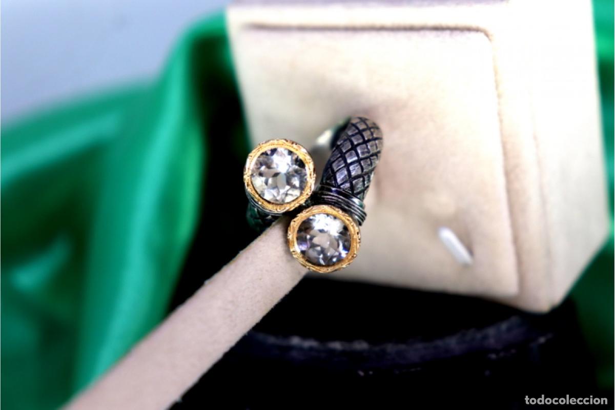 Joyeria: Anillo en oro y plata de 19,2K. - Foto 7